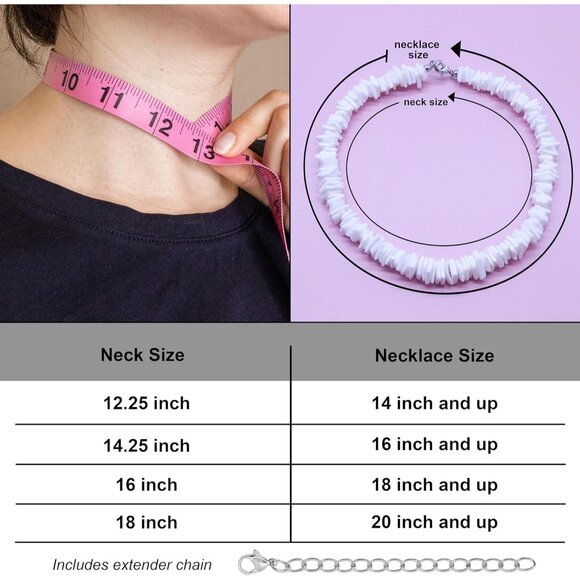 White Puka Shell Necklace Hawaiian Beach Choker Summer Surf Jewelry - Picture 3 of 6